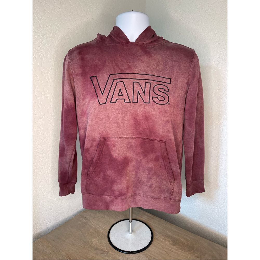 Vans Maroon Tie Dye Hoodie, Size Large
